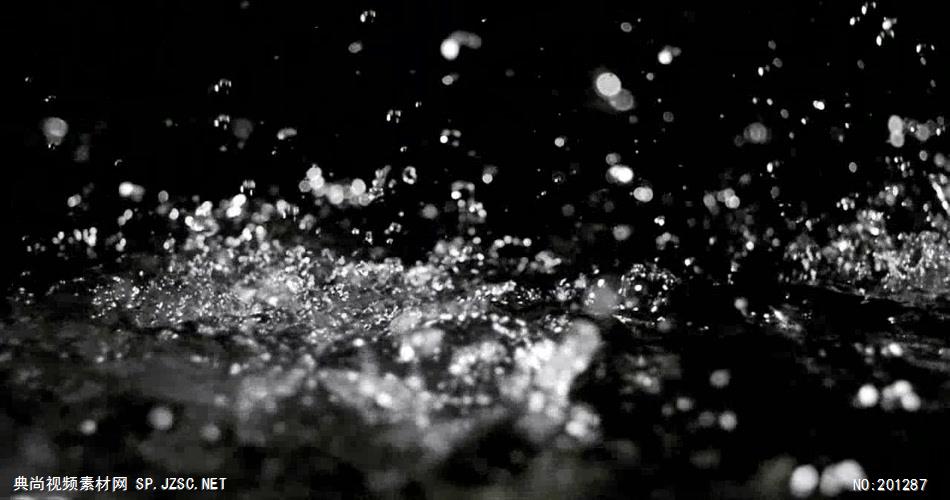 雨水滴流水水面水素材38