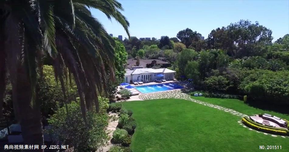 顶级豪宅视频私人庄园剪辑洛杉矶城堡Sunset