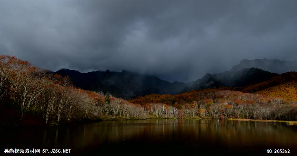 ［4K］ 晩秋湖面 4K片源 超高清实拍视频素材 自然风景山水花草树木瀑布超清素材