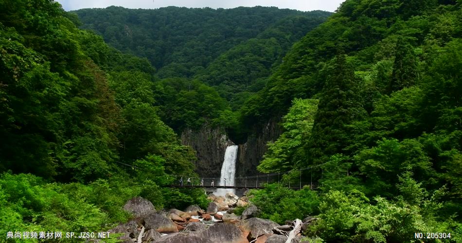 ［4K］ 山川瀑布 4K片源 超高清实拍视频素材 自然风景山水花草树木瀑布超清素材