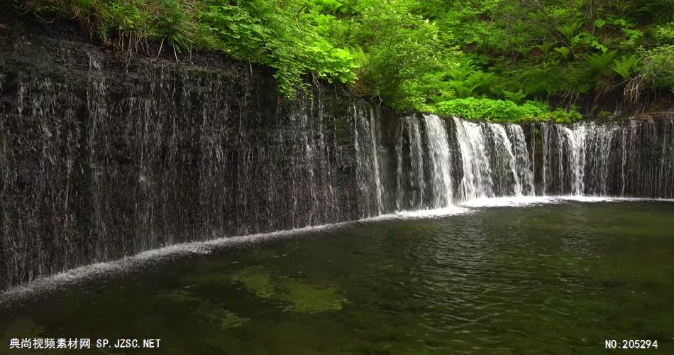 ［4K］ 半圈大瀑布 4K片源 超高清实拍视频素材 自然风景山水花草树木瀑布超清素材