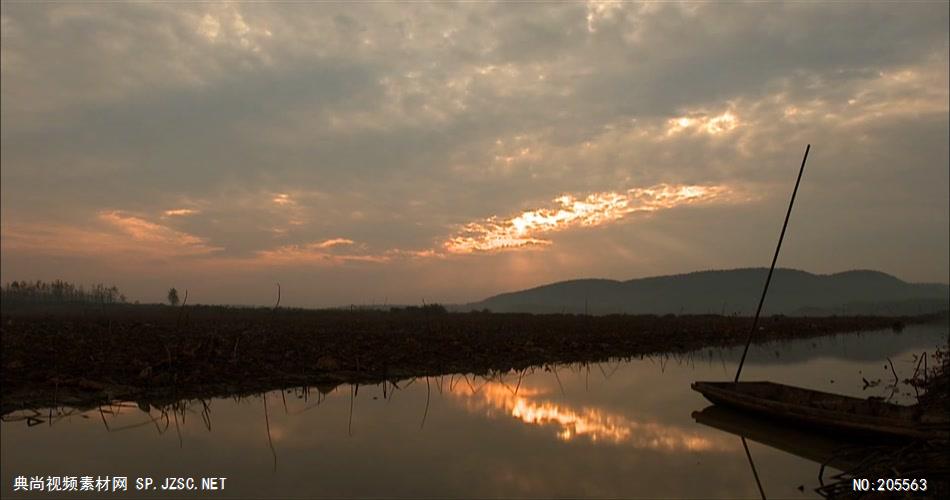 自然美景含日出湖边高山云层星空城市乡村梯田日出日落风景高清实拍视频素材