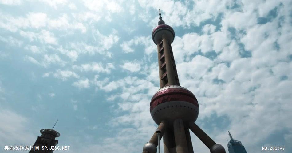 中国上海广州城市地标建筑高端办公楼夜景航拍宣传片高清视频素材城市21