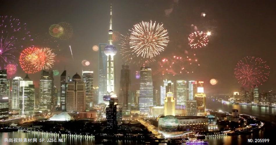 中国上海广州城市地标建筑高端办公楼夜景航拍宣传片高清视频素材城市16