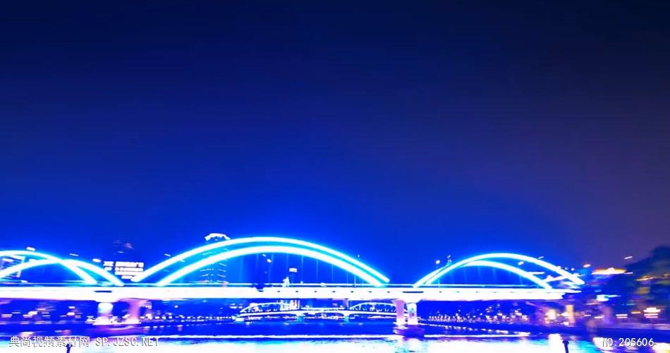 中国上海广州城市地标建筑高端办公楼夜景航拍宣传片高清视频素材城市09