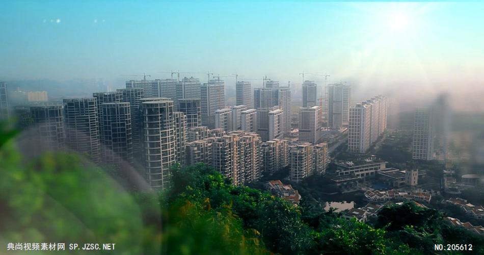 中国上海广州城市地标建筑高端办公楼夜景航拍宣传片高清视频素材城市01