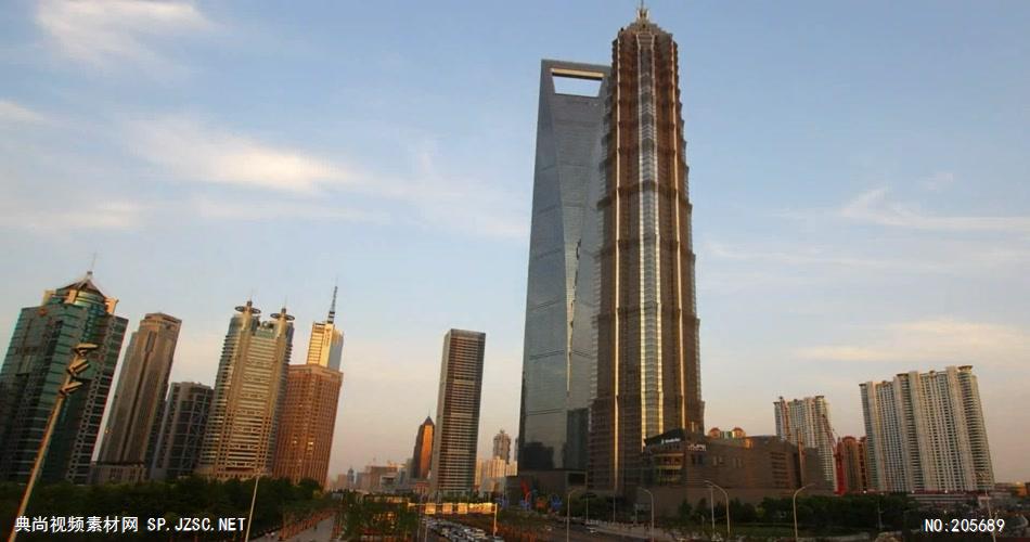 中国上海广州城市地标建筑高端办公楼夜景航拍宣传片高清视频素材城市39
