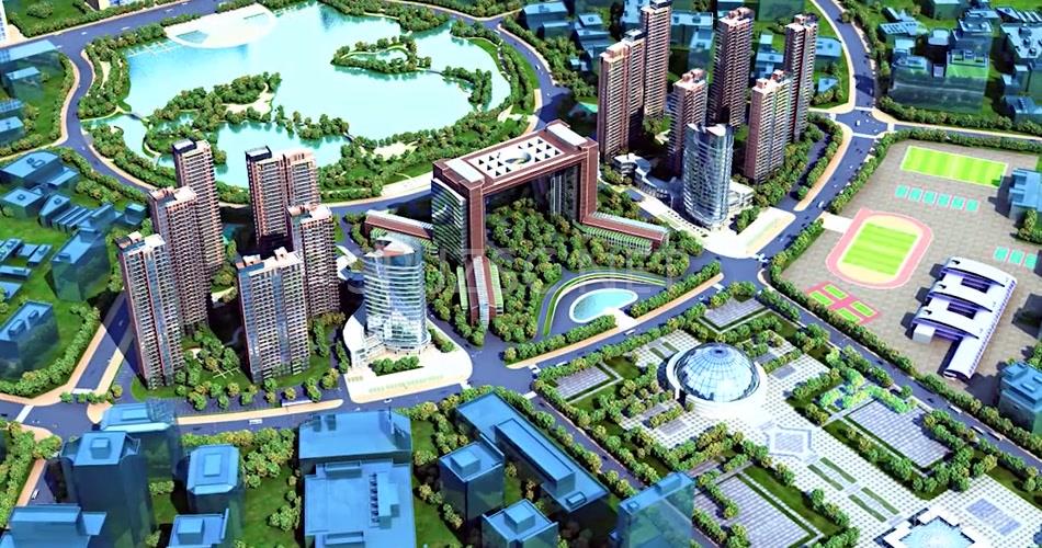 江景房 游乐设施 喷泉 小品 小区环境 儿童游乐园 停车场 三维建筑 漫游动画 3D动画