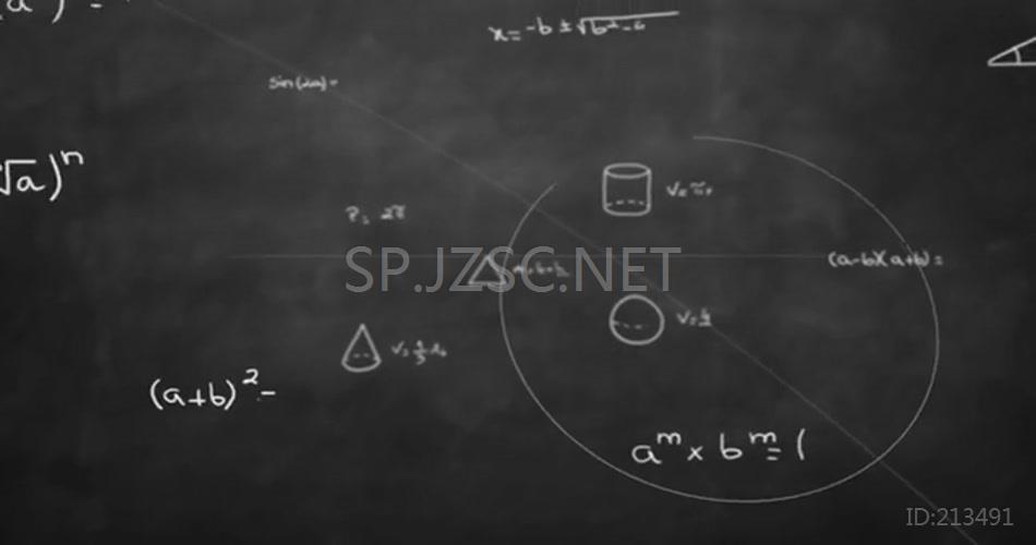 18969 数学公式标志展示AE素材