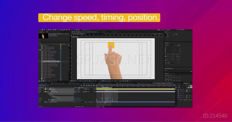 20257 触摸手势工具箱 AE模版