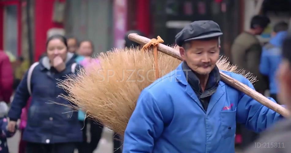 实拍节日过年购置年货市场视频素材