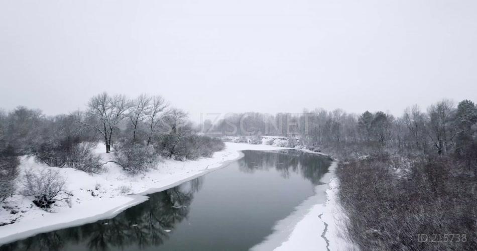 冬天冬景雪地大雪4K视频素材