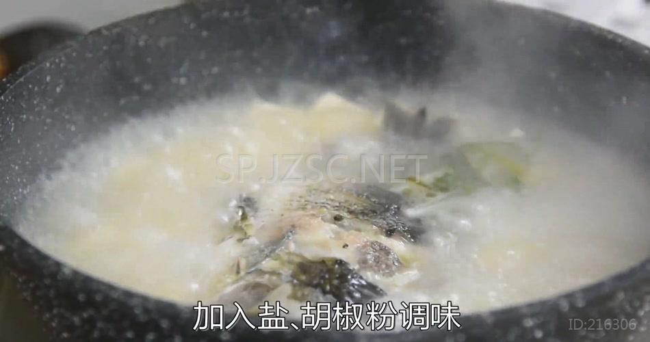 鲫鱼豆腐汤超清无水印美食视频