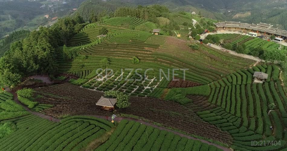 茶园山庄航空巡拍视频实拍视频