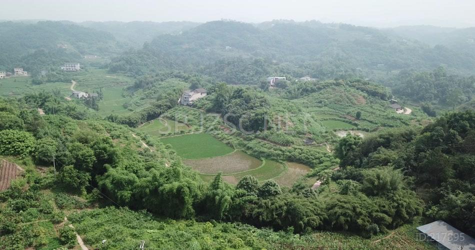 航拍 鸟瞰山村 高清视频 素材实拍 农村 农业