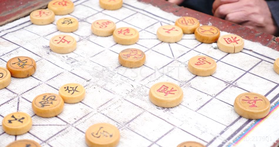 下棋 象棋 娱乐 休闲 高清实拍 视频素材